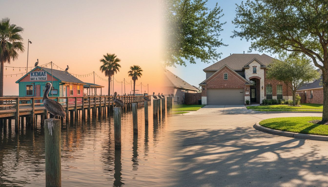 Kemah vs. League City, TX: A Tale of Two Cities - Waterfront Charm vs. Suburban Space