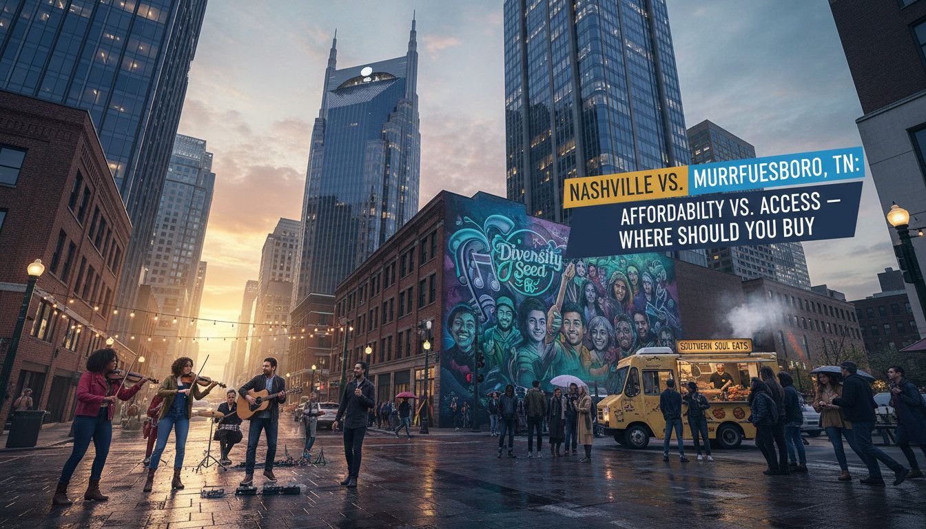Nashville vs. Murfreesboro, TN: Affordability vs. Access — Where Should You Buy?
